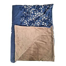 Obrázek pro produkt Zateplená kombinovaná deka v polštáři Kvítka bílá 150X200 50X60