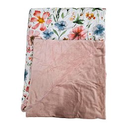 Obrázek pro produkt Zateplená kombinovaná deka v polštáři Květy tyrkysové 150X200 50X60