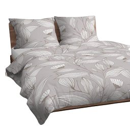 Obrázek pro produkt Bavlněné povlečení Listy krémové 140X200 70X90