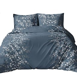 Obrázek pro produkt Saténové povlečení Kvítka bílá 140X200 70X90