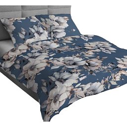 Obrázek pro produkt Bavlněné povlečení Magnolie modrá 140X200 70X90